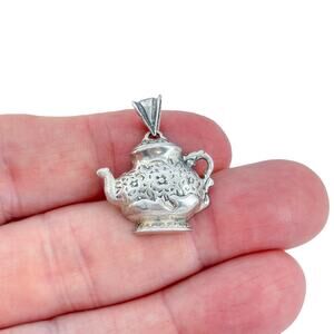 Vintage Sterling Silver 925 Teapot Charm